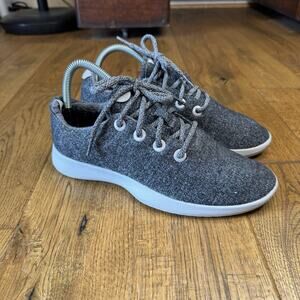 Allbirds Wool Runners Charcoal Grey Womens Sz 9 Running Walking Shoes Sneakers